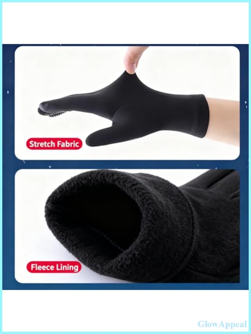 Unisex Lightweight Running Gloves - Anti-Slip Touch Screen Winter Gloves for - Picture 5 of 6